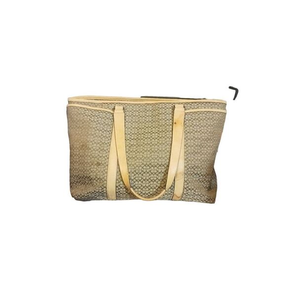 Coach Hampton signature canvas leather straps large weekender 77014 anniversary - Picture 1 of 8